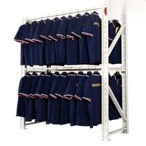 의류 창고 선반 건조대 공장 진열대 행거 수납 디피, 2단 메인 창고 선반 200x60x200