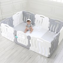 러운 쉘 컨버터블 매트 3단 놀이방매트 (10P전용), 그레이