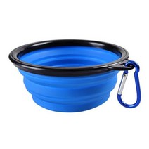 3506501000ml Large Collapsible Dog Bowl Travel Accessories Puppy Food Dish Cat Container Water Bottl, [01] 350ml, [06] blue