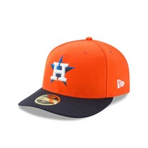 휴스턴 애스트로스 뉴에라 현장 로우 프로파일 ALT 59FIFTY 장착 모자 오렌지 네이비