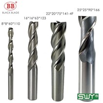 BB 엔드 밀 HSS 커터 CNC 금속 강철 플라스틱 2 3 4 플루트 톱니 1 ~ 40mm 직경 세트 ISO 임페리얼 저속, [31] 6x6x40x100, [01] 2-Flutes