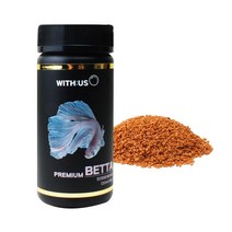 위더스 프리미엄 베타 사료 120ml 플라캇 하프문 코이베타 크라운테일, 1개
