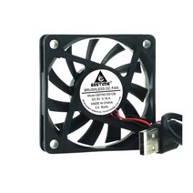 공냉 cpu 저소음 쿨러 수냉식열교환기 6010 브러시리스 팬 DC 5V 12V 24V 60X60X10mm 컴퓨터 PC CPU 케이스 냉각 팬 6cm 60mm USB 2PIN, 5V USB