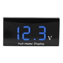 DC 2V 디지털 디스플레이 LED 전압계 게이지 패널 미터 바이크 오토바이 배터리 감지 볼트, 03 파란
