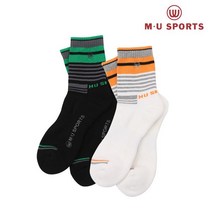 [본사][엠유스포츠]남성 스트라이프 양말 MU21A33S252_MGR
