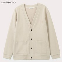 [행텐] 남성 텍스쳐드 면 가디건_라이트베이지10360-031-241-12