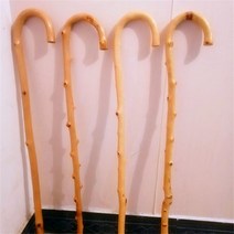 명아주지팡이 목발 보조기 원목 노인 수제 어르신, 원목색(지름 2-2.3cm)