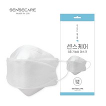 국산 스피아노 센스케어 3D 3중 기능성 마스크 대형 (MB필터) 1매입 FDA승인, 화이트(1매)