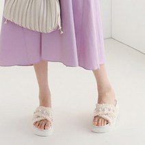 니나스파리 빈티지 사선진주 엑스 슬리퍼