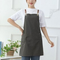 주니픽 주니픽 심플 바리스타 카페 앞치마 (5959716), 상세설명 참조, 브라운