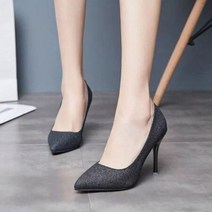 여성구두 글리터 펌프스 스틸레토 하이힐 9.5cm