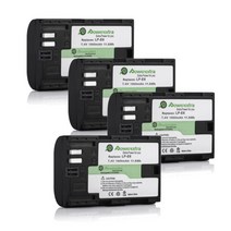 LP-E6 배터리 for 캐논 EOS 6D 60D 7D 70D 5D 마크 II III DSLR 카메라 & 차저 301948051858, 4pc LP-E6 Batteries