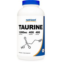 뉴트리코스트 타우린 아미노산 글루텐 1000mg 캡슐, 400정 × 1개, 1개, 400정