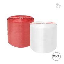 (SR 원단끈 백색) 국내산 포장 끈 이사 마트 채소, 1롤