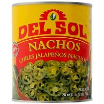 Del Sol 델솔 나쵸 슬라이스 할라피뇨 페퍼스 2.892kg 1can 대용량 업소용, 1
