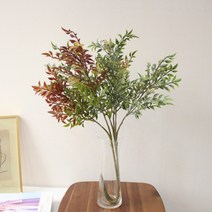 생화같은 남천나무 인테리어 조화가지 장식(3color), 버건디