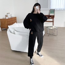 클릭앤미 자수 마우스 트레이닝 상하의 세트