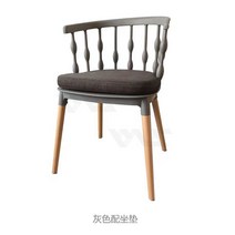 보컨셉 프린스턴 체어 카페 의자 프린스턴 체어 카페 의자 0 0 패션 팔걸이 윈저 워터 드롭 백 드롭 의자 북유럽 그물 빨간 식당 의자 나무 발 플라스틱 예술 의자, 그레이 + 쿠션