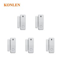 출입문 도어센서 KONLEN 스마트 보안 경보 시스템용 무선 도어 윈도우 센서 마그네틱 접촉 열림 433Mhz 4G, 2.5 PCS