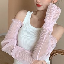 라페나 여성 쉬폰 팔토시, 핑크