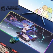 에픽 세븐 Rgb 마우스 패드 게이머 키보드 매트 책상 애니메이션 카펫 Pc 빅 게임 캐비닛 확장, 01 GG001209_04 RGB250x250x3mm, 1개