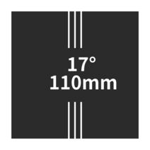 카본 스템 마운트 Deda 전체 탄소 섬유 블랙 광택 MTB/도로 자전거 각도 6/17 도 줄기 31.8mm * 60-130mm 산악 부품, [13] stem 17D 110mm