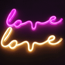 하주글로벌 4종 LOVE 러브 LED 네온 사인 아크릴 레터링 무드등 홈카페 인테리어 조명 수유등 취침등, 03.필기체러브(웜화이트)