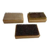 스노우보드왁싱 스키 왁스 브러시 키트 스노우 보드 왁싱 도구 나일론 미세 말털 구리 와이어 강모 튜닝 광택 3 개