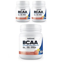 뉴트리코스트 BCAA 라즈베리 레모네이드 글루텐 프리, 990g, 3개