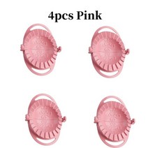 진공 포장기 랩핑기 실링기 업소용 자동 랩 포장기계 주방 도구 만두 제조기 DIY 키트 래퍼 프레스 수동 노동 절약 라비올리 Empanadas 반죽 피부 전기판 휴대용, 09 4pcs Pink