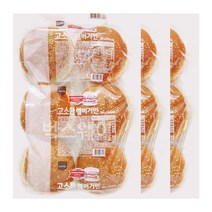 삼립 햄버거빵 3봉 (총 18개입), 1세트
