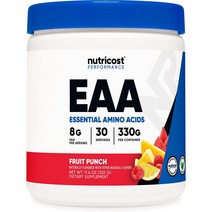 Nutricost 뉴트리코스트 eaa bcaa 파우더 30서빙 330g-프룻츠 펀치, 상품선택