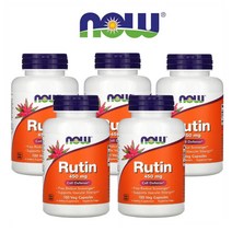 나우푸드 Rutin 루틴 450mg 100베지캡슐 5통