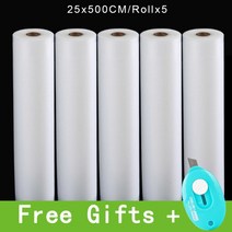 진공 포장기 가정용 업소용 무선 진공포장기 진공포장 비닐 식품 포장 가방 실러 보관 긴, 협력사, 25cm5롤