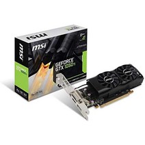 MSI GeForce GTX 1050 Ti 4GT LP 그래픽 카드 LP 모델 VD6238