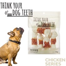 THINK TOUR DOG 소고기 연어 오리 치킨 딩고 우유껌, 1개, 치킨 딩고 우유껌 6p