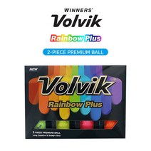 볼빅 레인보우 컬러볼 화이트볼 2피스 (1더즌 12알)