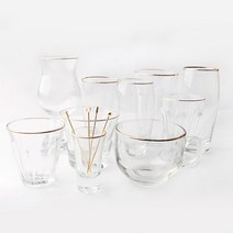 오션글라스 골드라인 글라스 유리컵 12종 모음, 상세설명 참조, 02.골드라인 콜라잔(소)