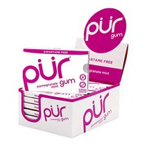 The PUR Company | Sugar-Free + Aspartame-Free Chewing Gum | １00% Xylitol | Pomegranate Mint | Veg, 1