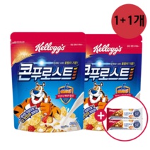 켈로그 베스트 시리얼 600g 2개+(증정) 프로틴바 2개, 후르트링 530g_콘푸로스트 600g