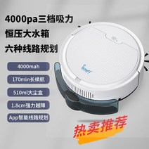 청소 로봇 및 걸레질 통합 기계 완전 자동 가정용 지능형 흡입 3-in-1 진공 청소기, 4 스톰 4500 흡입력 정압 대형 물 탱크 버전  스