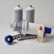 물도깨비 녹물제거 세탁기용(공용)+녹물리필필터1, 숯정수용 세탁기용+숯리필필터2개