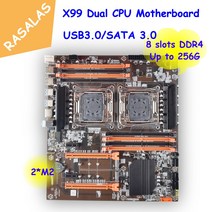 X99 메인보드 마더보드 CPU 듀얼 제온 프로세서 및 M2 슬롯 LGA 2011 V3 USB30 SATA30