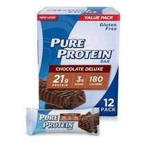 Pure Protein 퓨어 프로틴 Bars Chocolate Deluxe 바 초콜릿 디럭스 프로틴바, 600g, 1개
