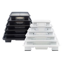 마이플랜트 고정식 정사각 화분받침대, 블랙