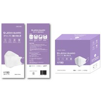 레딕스가드 KF80 황사마스크 대형 흰색 개별포장 1개입 50매, 1개, 화이트