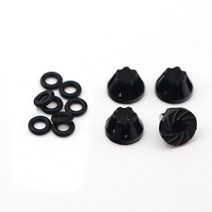 Orlandoo헌터 18mm 알루미늄 합금 휠 허브 및 OP 태블릿 클램프 132 Orlandoo Hunter RC 자동차 업그레이드 부품, Black Conical Nut
