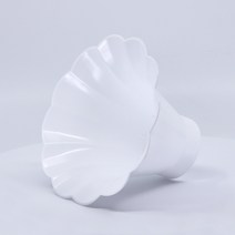 비에 안전한 전등선 전구 보호 갓, 흰색