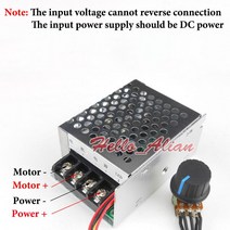 360W DC 12V 18V 24V 48V 30A PWM DC 모터 속도 컨트롤러 고전력 조절기 소프트 스타트 스위치 전류 제한 보호 고전력 조절기|Motor Controll, 1개, 단일, 단일