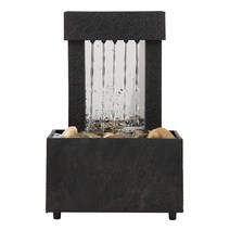 실내분수대 실내분수 미니 인테리어 인공폭포 연못분수 1pcs 분수 장식 실내 탁상 분수 물 기능 led 조명 동상 홈 장식, 1-없음